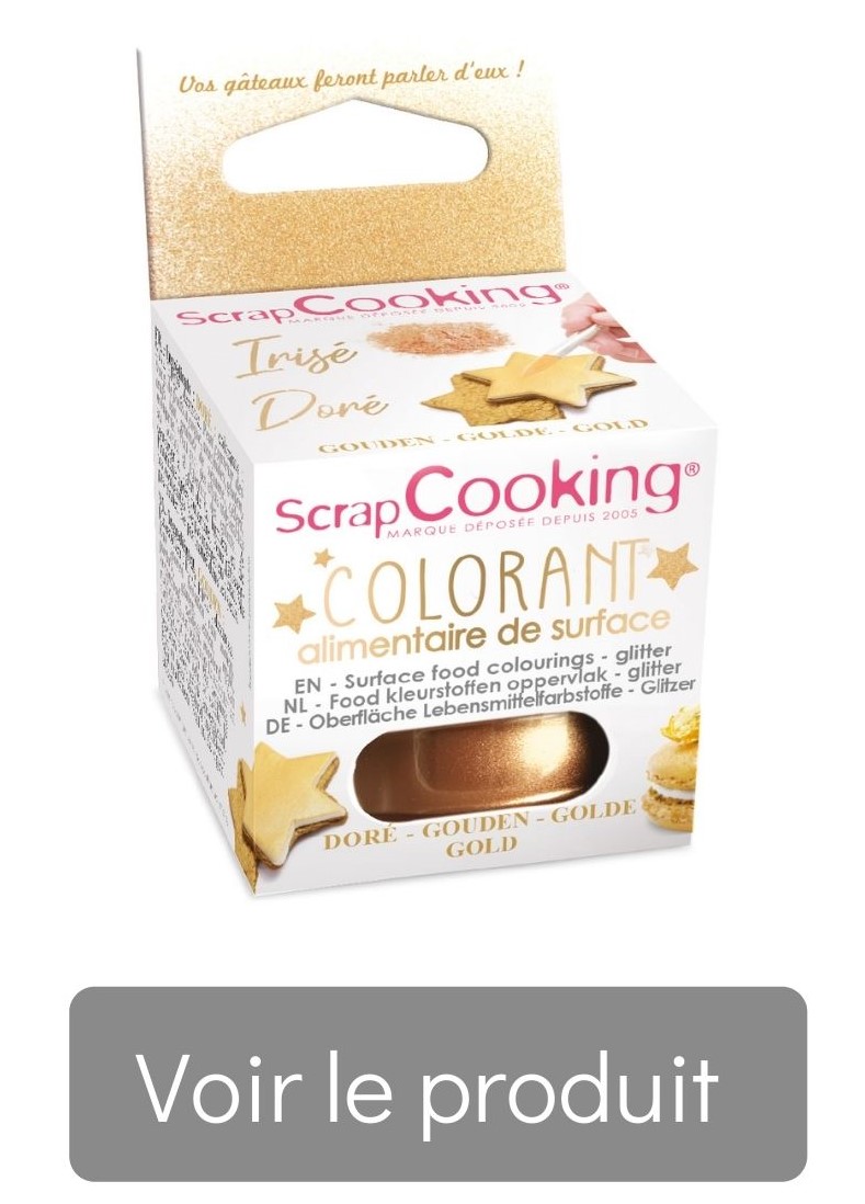 Colorant alimentaire de surface doré - ScrapCooking